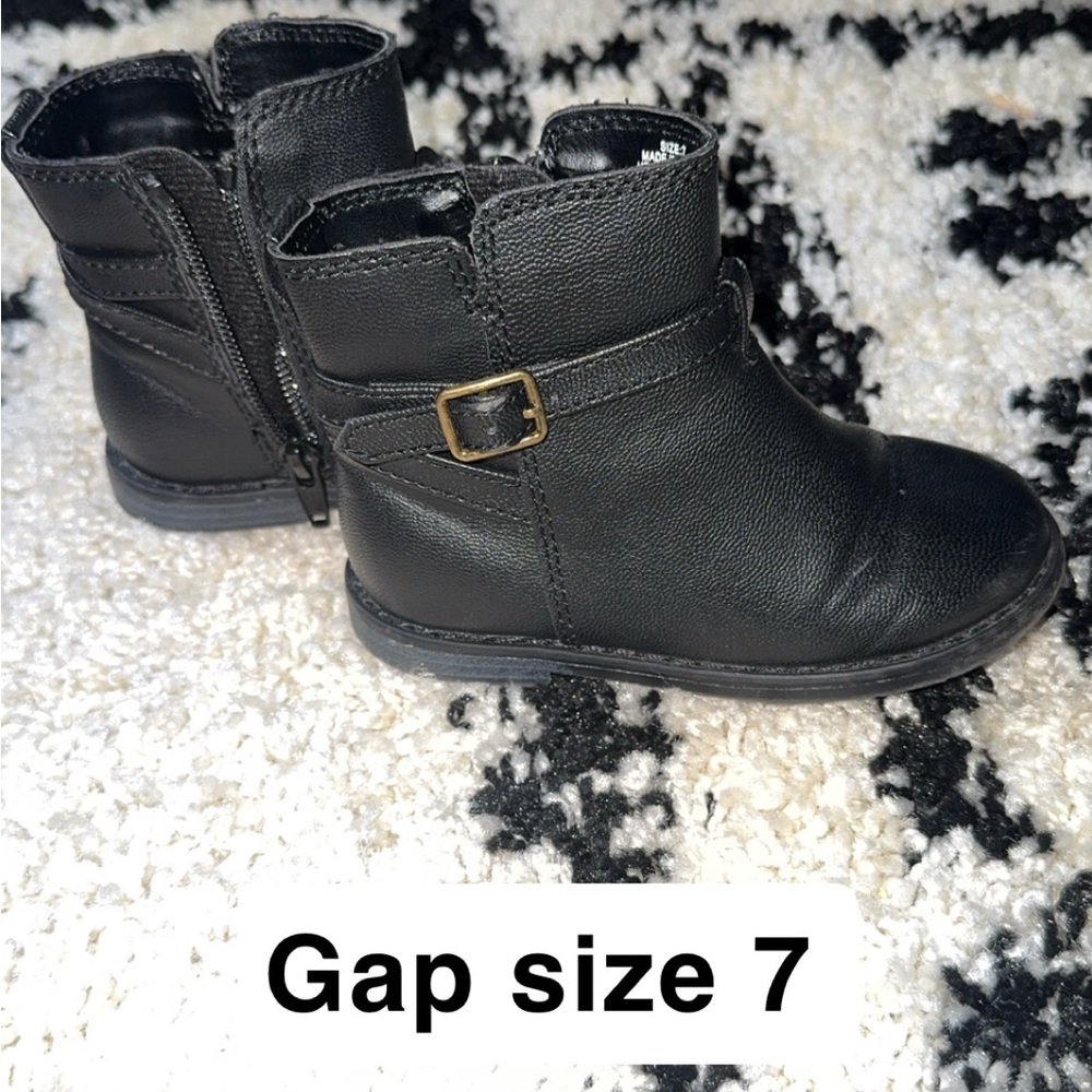 GAP Kids Black Ankle Boots